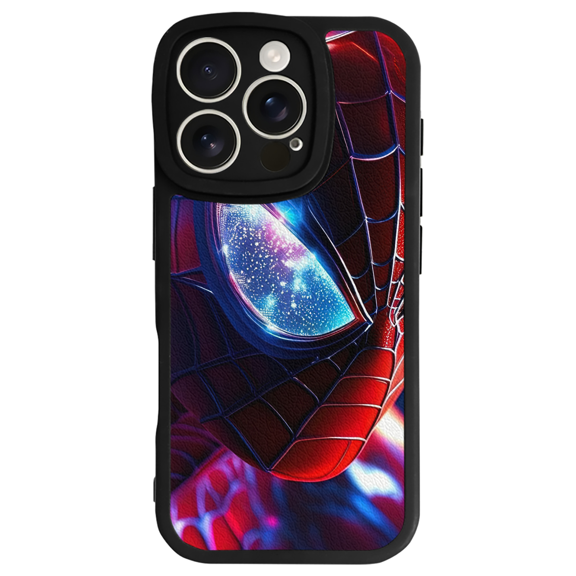 Spider Man スパイダーマン 【iPhone 16シリーズ対応】シリコンスマホケース（レザー調） 材質：シリコン